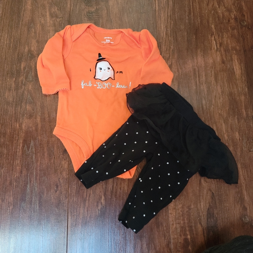 Carter's baby girl's 3 months Halloween outfit